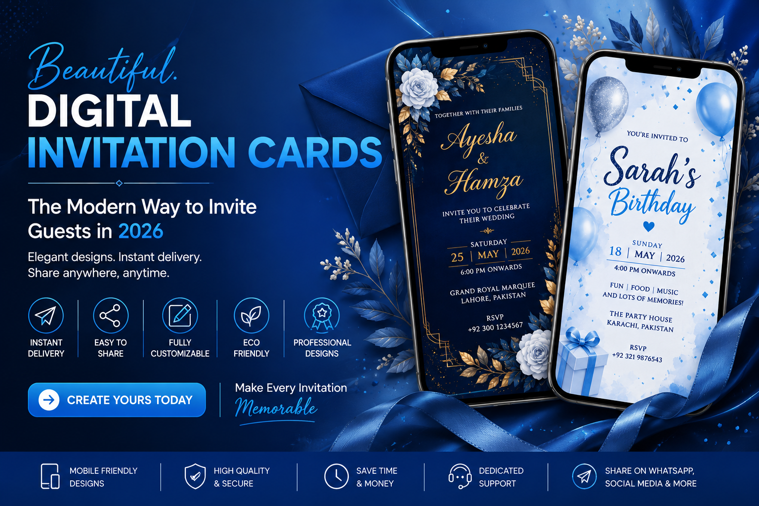 Digital Invitations Card